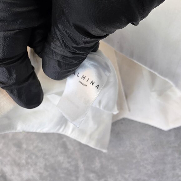 Almina Concept Linen Vest Womens S Ivory White Lined Tailored Button Front Top - Picture 10 of 10